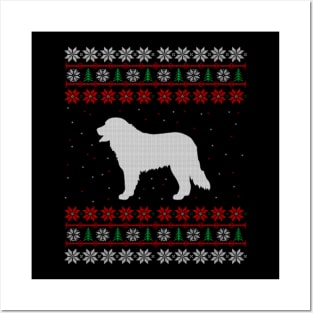 Bernese Mountain Dog Ugly Christmas Sweater Gift Posters and Art